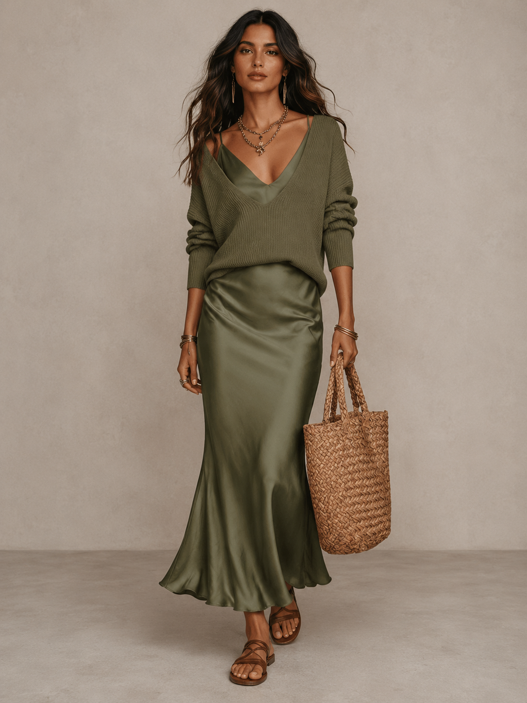 Robe Longue Fluide & Élégante