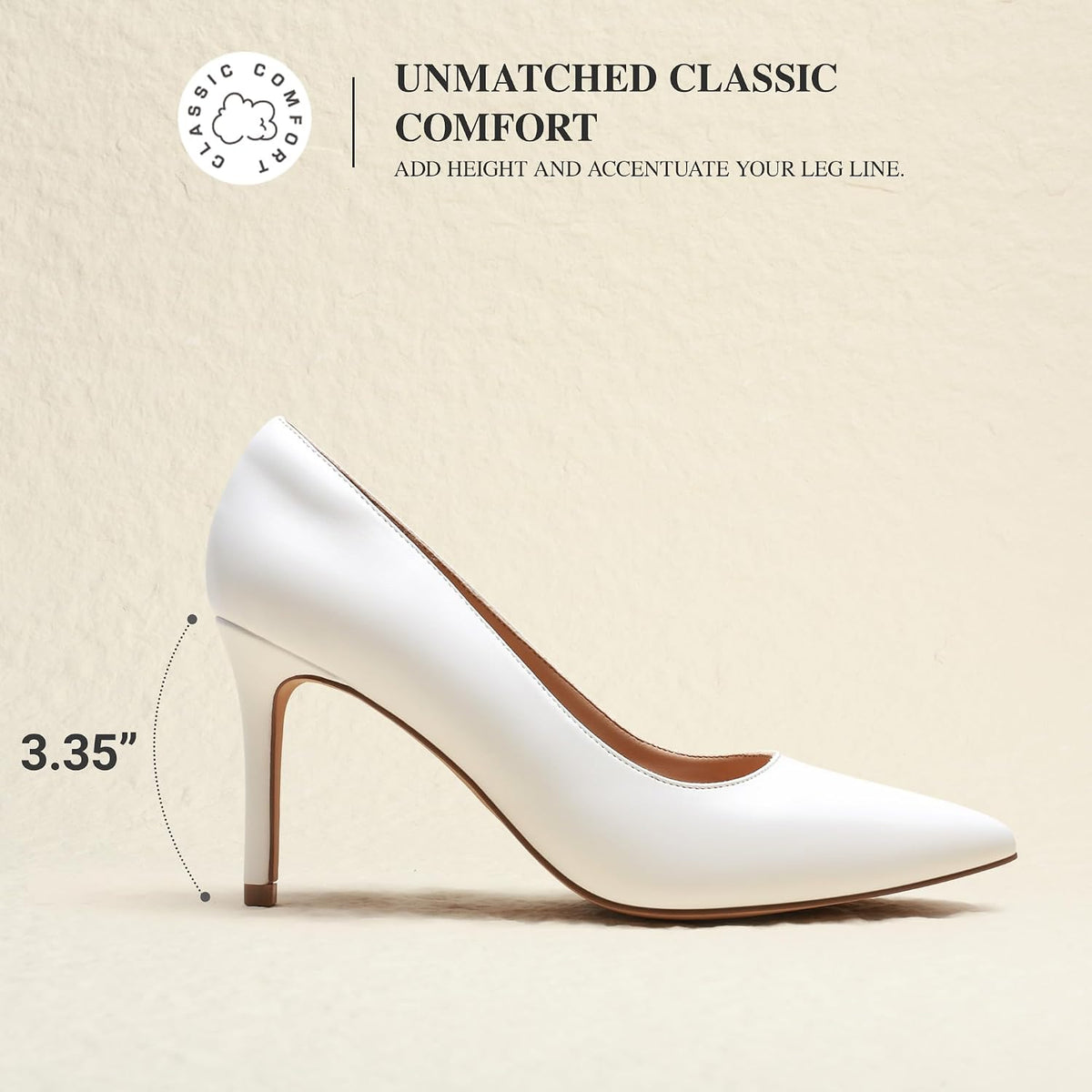 DREAM PAIRS Escarpins Femme Confortables Bout Pointu Talon Aiguille Chaussures Élégantes Soutien Voûte Plantaire Confort Toute la Journée Bureau Travail Soirée Mariage