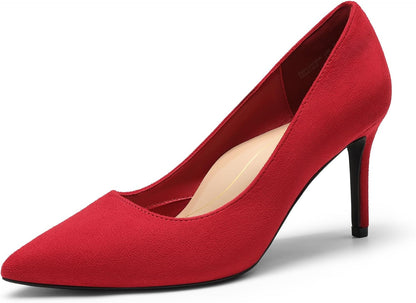 DREAM PAIRS Escarpins Femme Confortables Bout Pointu Talon Aiguille Chaussures Élégantes Soutien Voûte Plantaire Confort Toute la Journée Bureau Travail Soirée Mariage