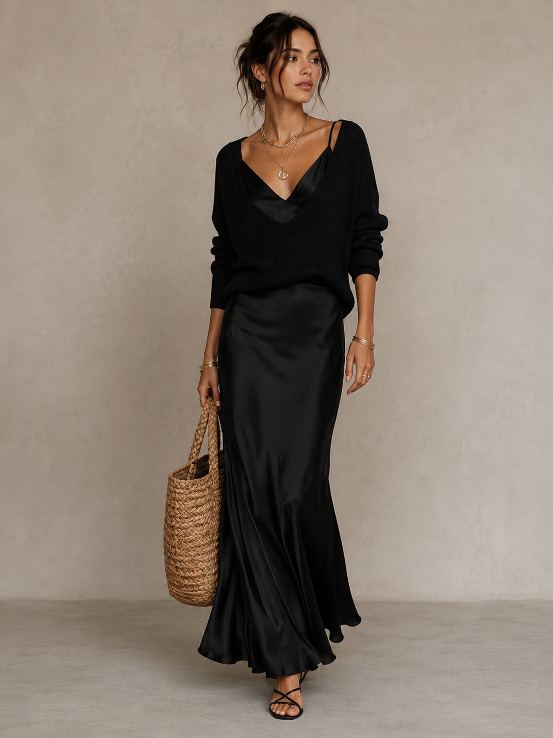 Robe Longue Fluide & Élégante
