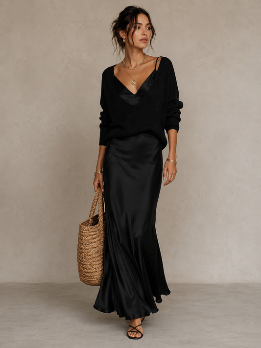 Robe Longue Fluide & Élégante