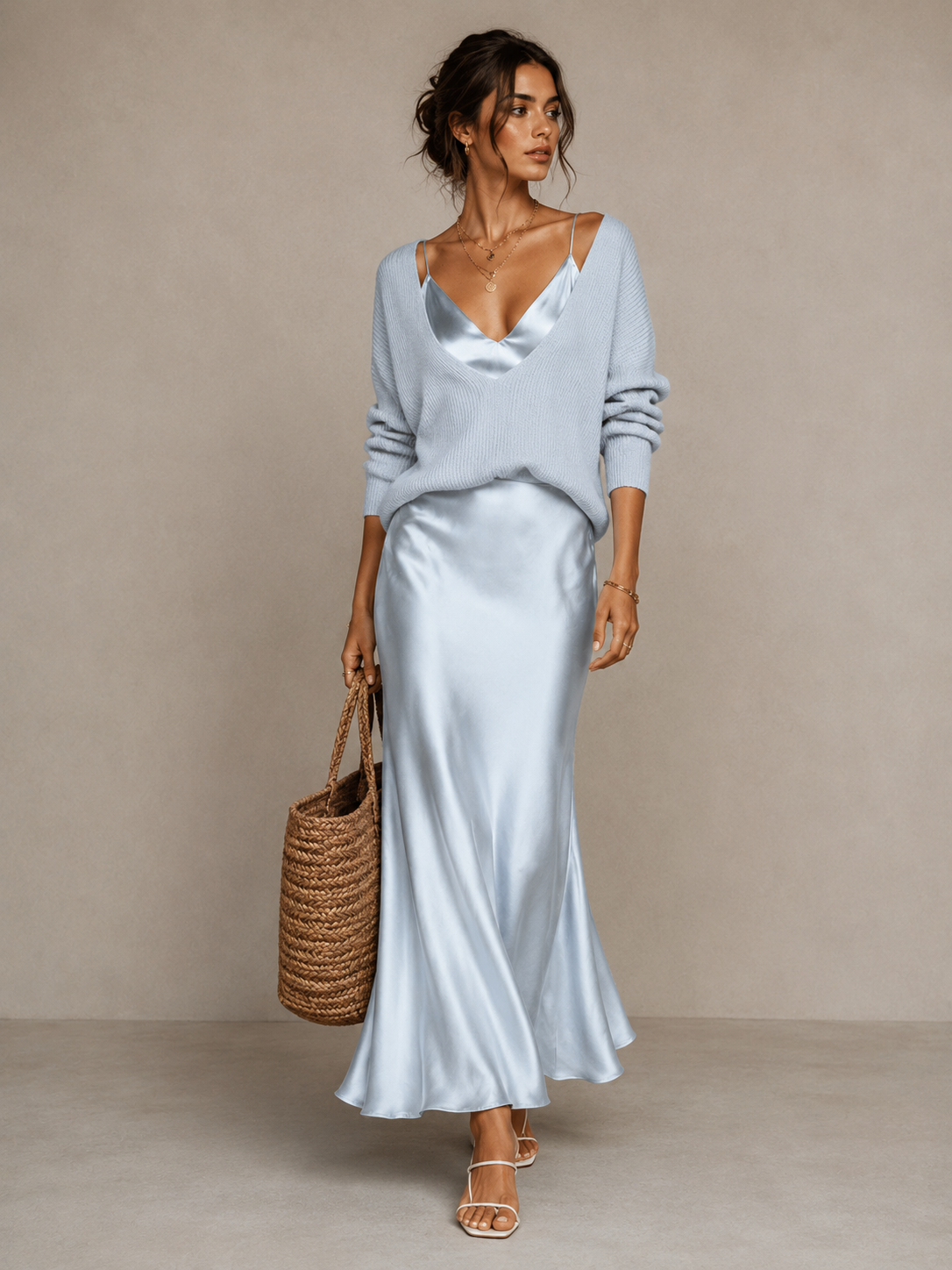 Robe Longue Fluide & Élégante