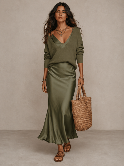 Robe Longue Fluide & Élégante