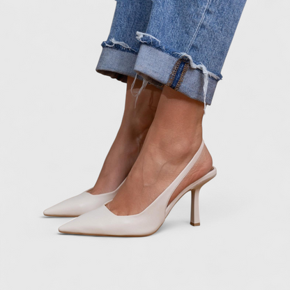 Kalira – Chaussures à talons à bride arrière à motif léopard