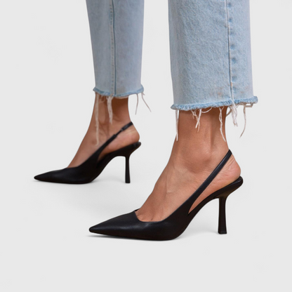 Kalira – Chaussures à talons à bride arrière à motif léopard