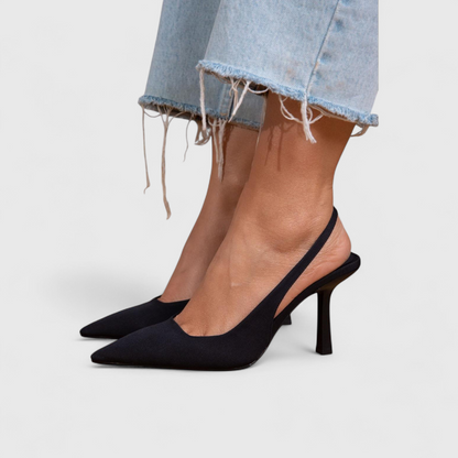 Kalira – Chaussures à talons à bride arrière à motif léopard