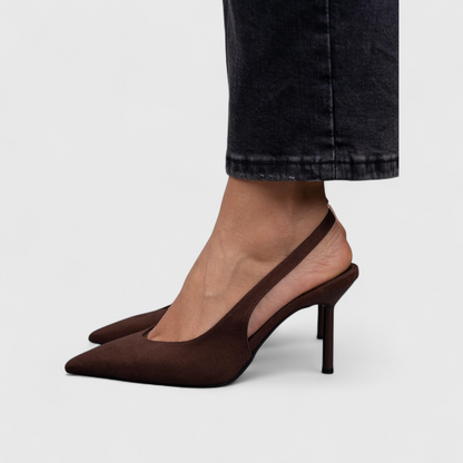 Kalira – Chaussures à talons à bride arrière à motif léopard